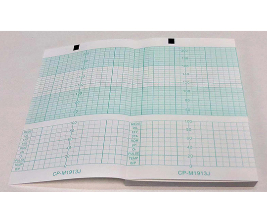 分娩監視用記録紙　幅150mm×長15m/折100mm（折り畳み型）　40冊入