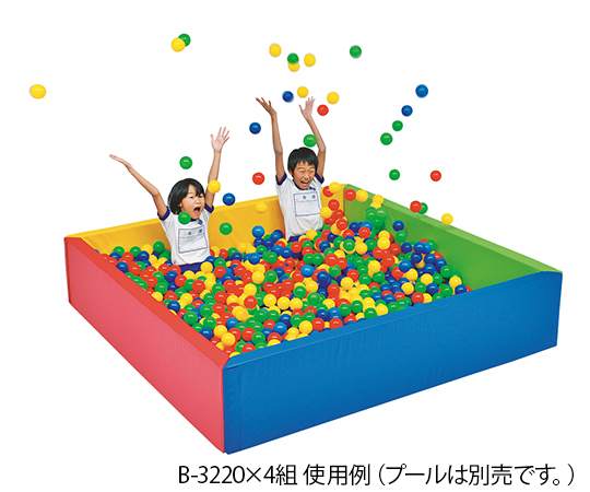ボールプール用 PEボール(青・緑・赤・黄) 500個入